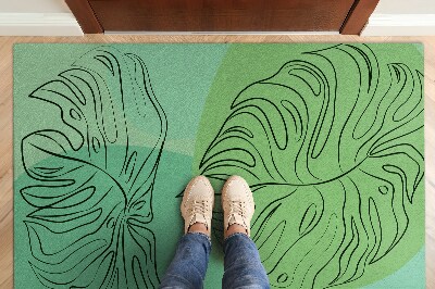 Tapete capacho Folhas de Monstera