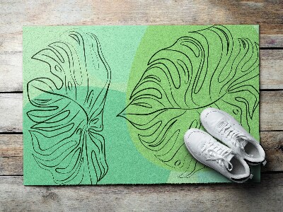 Tapete capacho Folhas de Monstera