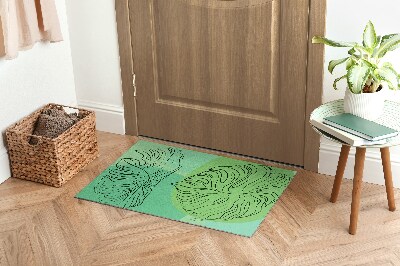 Tapete capacho Folhas de Monstera