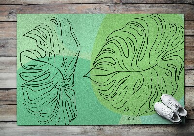 Tapete capacho Folhas de Monstera