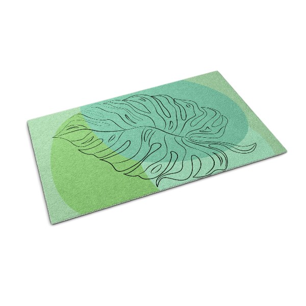 Tapete de entrada Folhas de Monstera