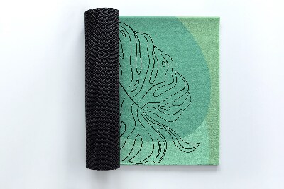Tapete de entrada Folhas de Monstera