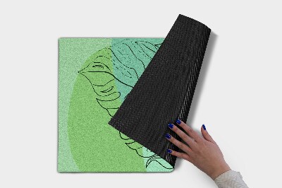 Tapete de entrada Folhas de Monstera