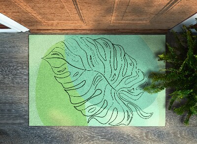 Tapete de entrada Folhas de Monstera