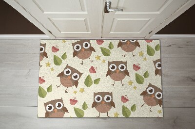 Tapete capacho Corujas Pássaros