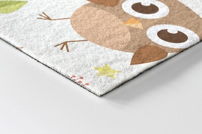 Tapete capacho Corujas Pássaros