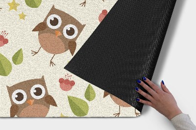 Tapete capacho Corujas Pássaros