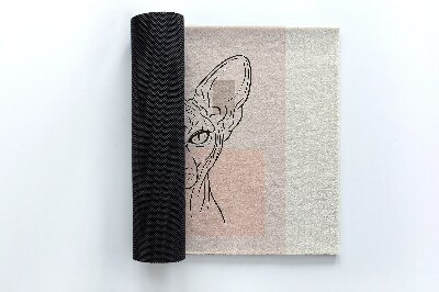 Tapete capacho Gato Sphynx