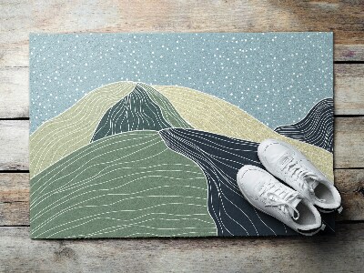 Tapete capacho Paisagem Geométrica