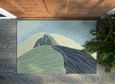 Tapete capacho Paisagem Geométrica