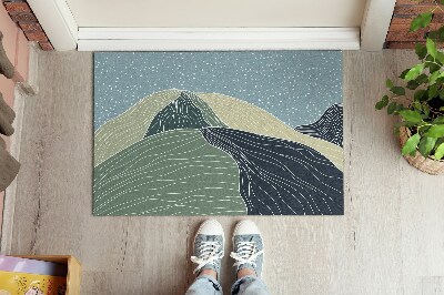 Tapete capacho Paisagem Geométrica