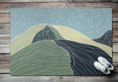 Tapete capacho Paisagem Geométrica