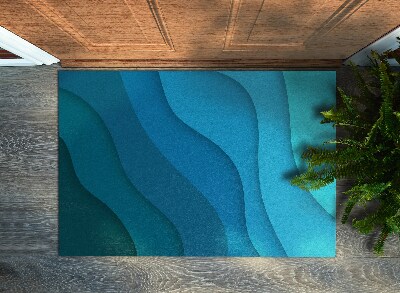 Tapete capacho Gradiente Azul