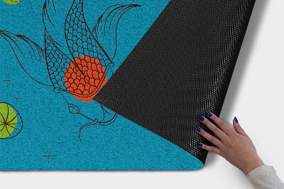 Tapete de entrada Carpas Koi