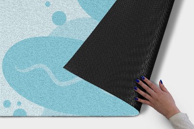 Tapete capacho Peixe Azul