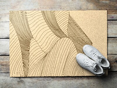 Tapete de entrada Geométrico do Deserto