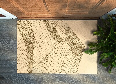 Tapete de entrada Geométrico do Deserto