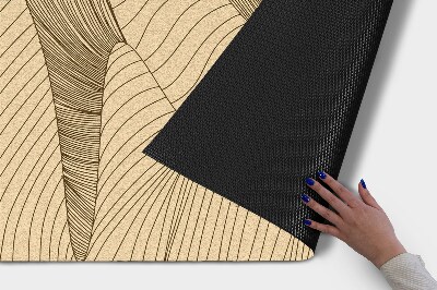 Tapete de entrada Geométrico do Deserto