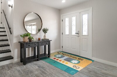 Tapete de entrada Cassete retrô