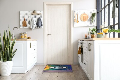 Tapete capacho Cassete Retro Rainbow