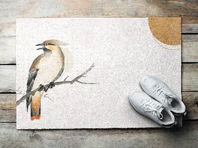 Tapete capacho Um pássaro em um galho