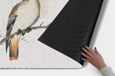 Tapete capacho Um pássaro em um galho