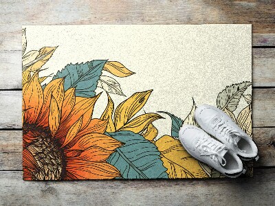 Tapete capacho Flor de girassol