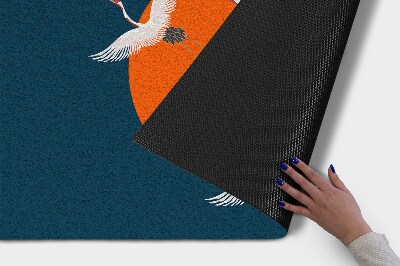 Tapete capacho Grou japonês