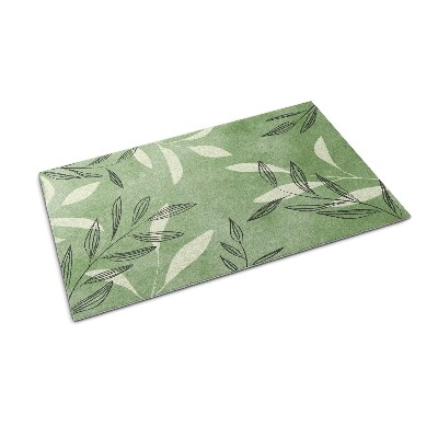 Tapete de entrada Folhas de aquarela