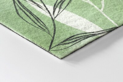 Tapete de entrada Folhas de aquarela