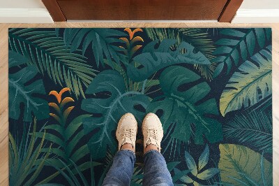 Tapete de entrada Folhas de Monstera