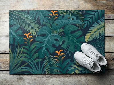 Tapete de entrada Folhas de Monstera