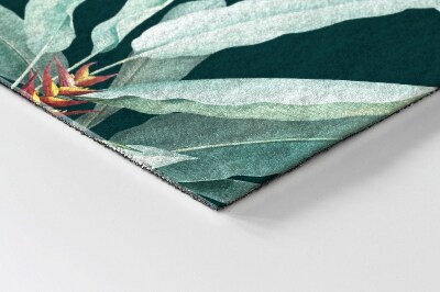 Tapete de entrada Folhas Tropicais Bem-vindas