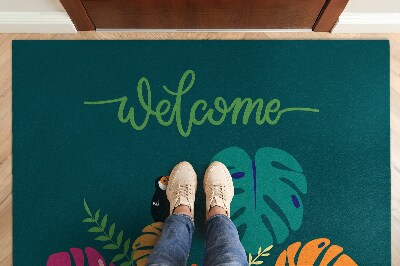 Tapete capacho Bem-vindo ao Tropical