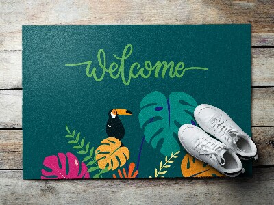 Tapete capacho Bem-vindo ao Tropical