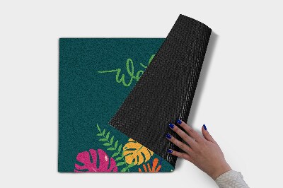 Tapete capacho Bem-vindo ao Tropical