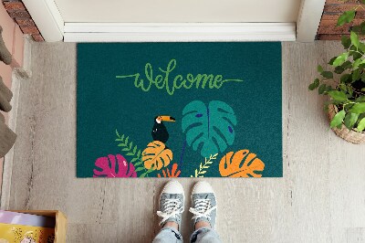 Tapete capacho Bem-vindo ao Tropical