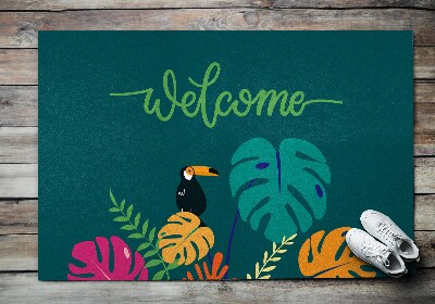 Tapete capacho Bem-vindo ao Tropical