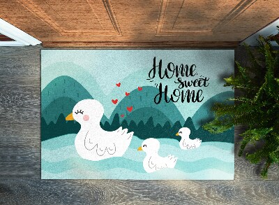 Tapete de entrada Patinhos Doce Lar