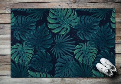 Tapete de entrada Folhas de Monstera