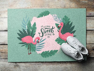 Tapete capacho Pássaros Flamingos