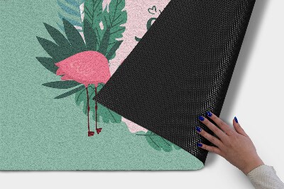 Tapete capacho Pássaros Flamingos