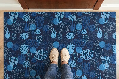 Tapete de entrada Recife de Coral Azul