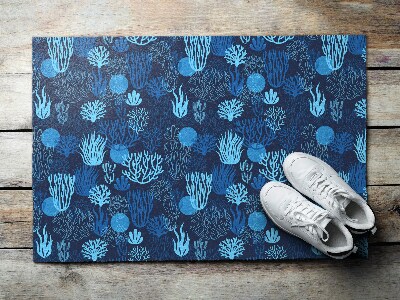 Tapete de entrada Recife de Coral Azul