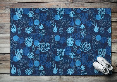 Tapete de entrada Recife de Coral Azul
