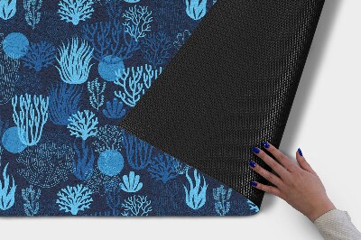 Tapete de entrada Recife de Coral Azul