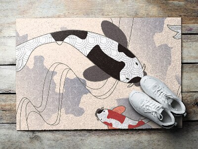 Tapete capacho Peixe koi