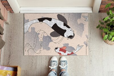 Tapete capacho Peixe koi