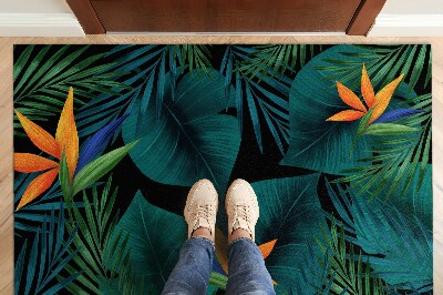 Tapete capacho Flores de Strelitzia