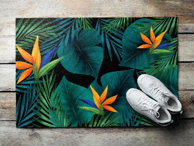 Tapete capacho Flores de Strelitzia